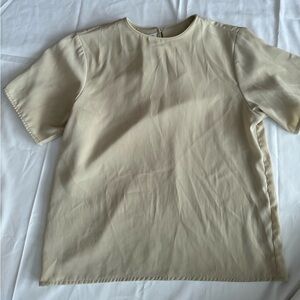Vintage Jack Mulqueen Cream Short Sleeve Top